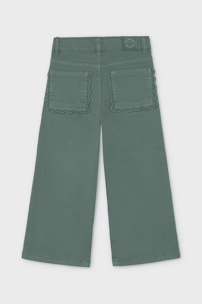 Mayoral дънки wide leg за деца 4521.6E.Mini.9BY2 зелен AW26