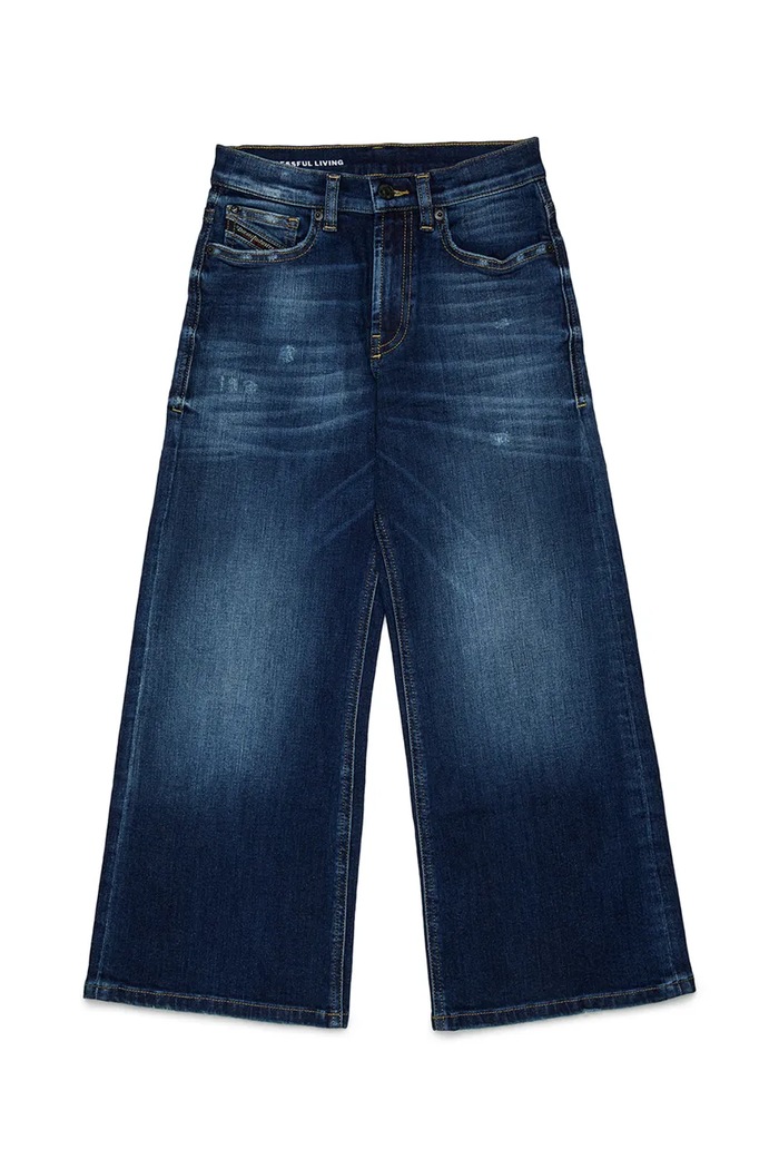 Diesel jeansy straight dziecięce D-ARGJX-J TROUSERS granatowy J02322.KXBUL