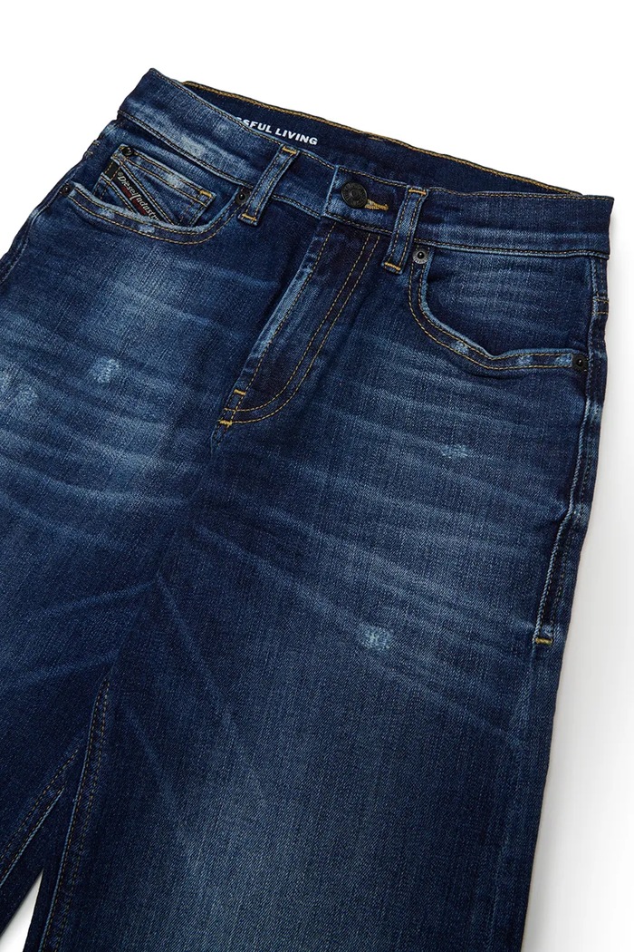 Dziewczynka Diesel jeansy straight dziecięce D-ARGJX-J TROUSERS J02322.KXBUL granatowy