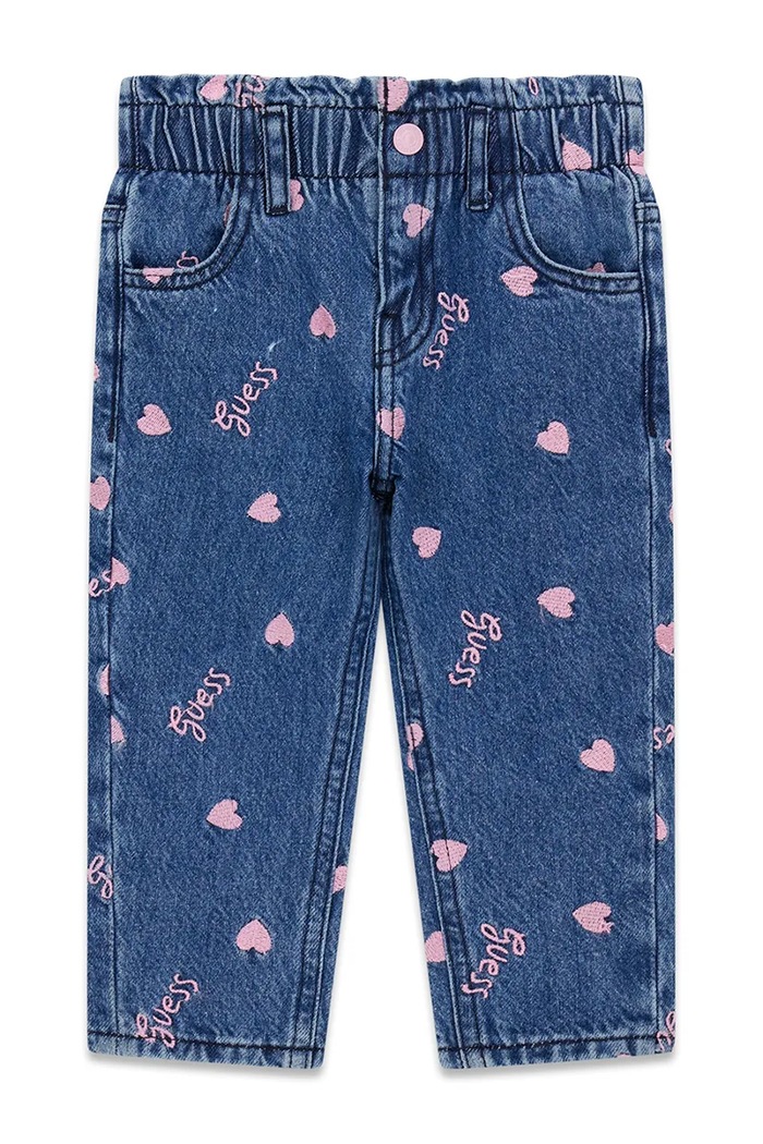 Guess jeansy mom fit dziecięce niebieski K6YA05.D1155.9BY2