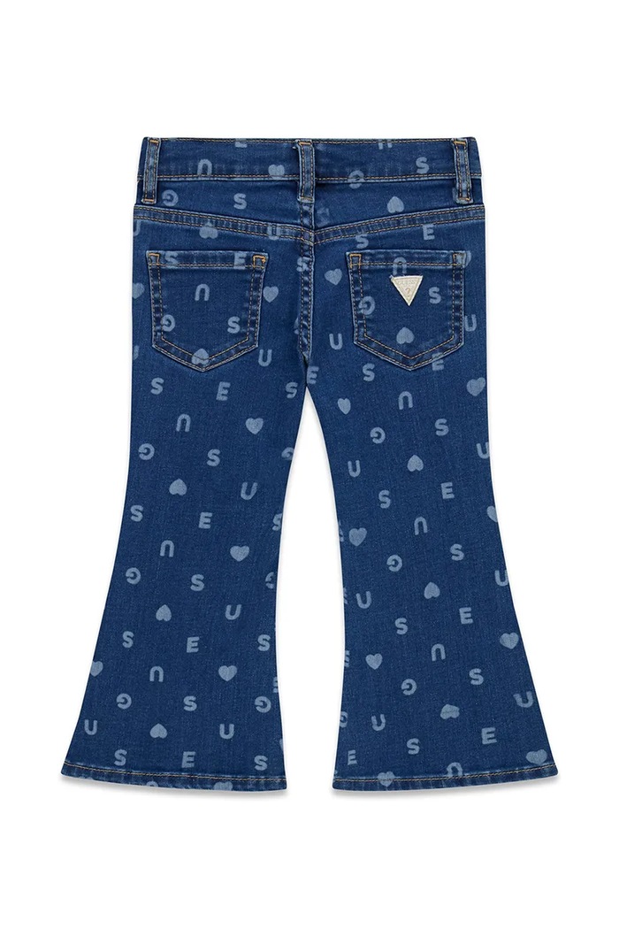 Guess jeansy flare dziecięce K6YA04.D1154.9BY2 niebieski AW26