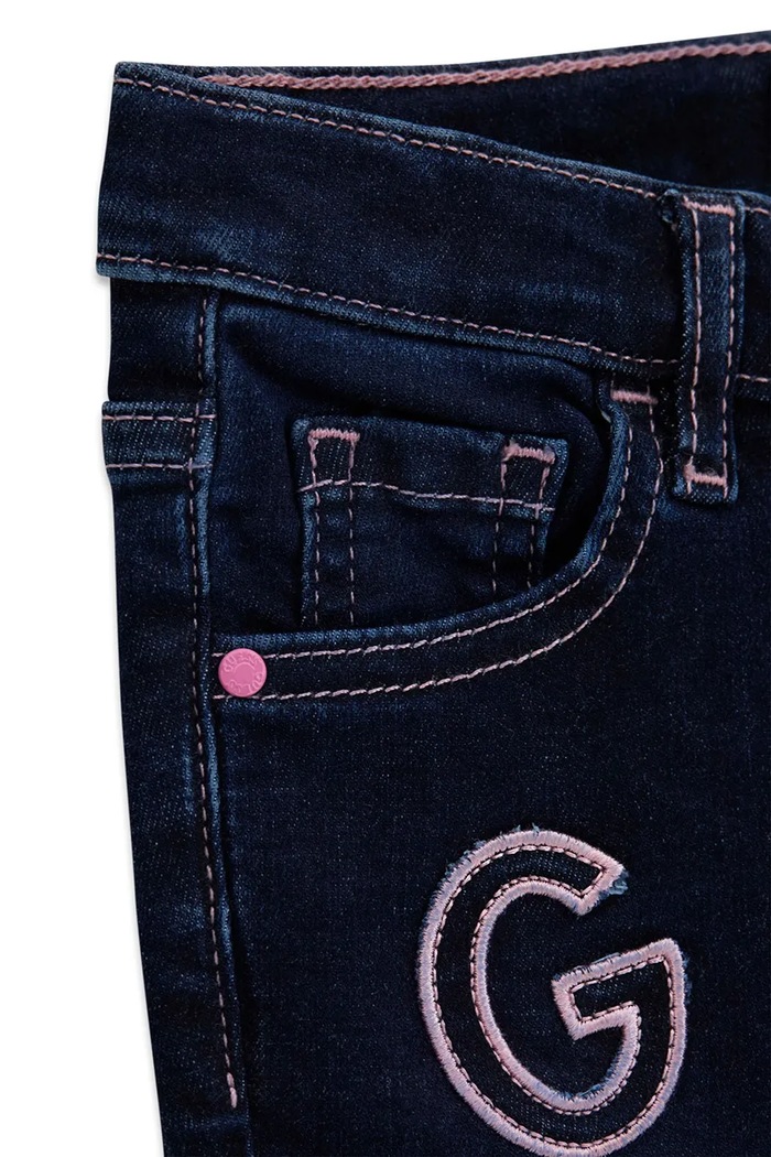 Dziewczynka Guess jeansy skinny dziecięce K6YA01.D1151.9BY2 niebieski