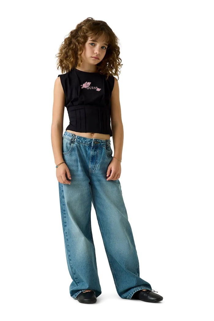 Guess Jeansy flare dziecięce niebieski J6YA13.D1220.9BY2