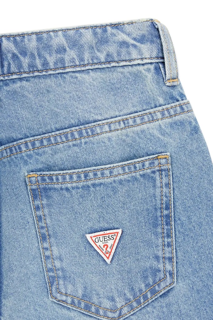 Jeansy flare dziecięce Guess J6YA13.D1220.9BY2 niebieski