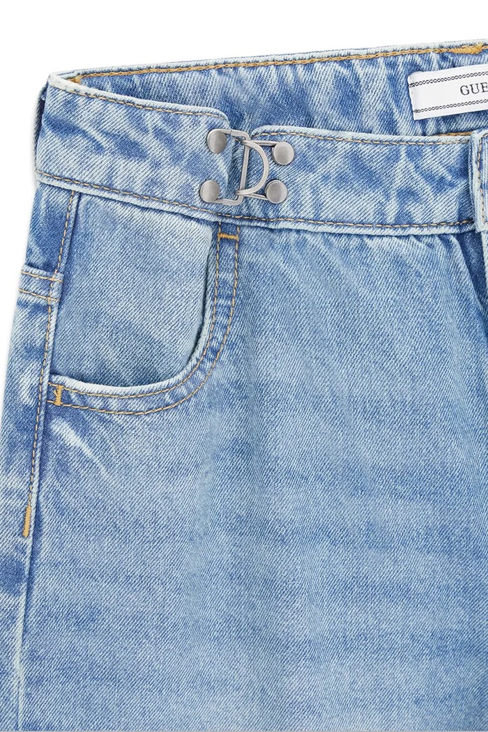 Jeansy flare dziecięce Guess niebieski J6YA13.D1220.9BY2
