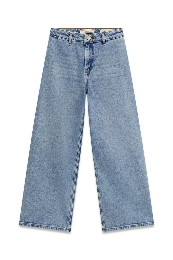 Guess jeansy wide leg dziecięce niebieski J6YA04.D1211.9BY2