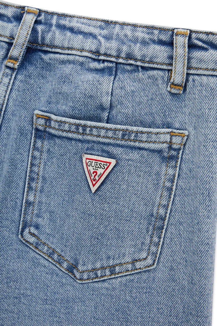 Dziewczynka Guess jeansy wide leg dziecięce J6YA04.D1211.9BY2 niebieski