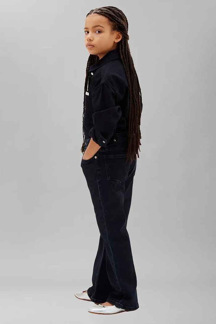 Calvin Klein Jeans jeansy dziecięce FLARE granatowy LVCKSJC03G.128.170.9BY2