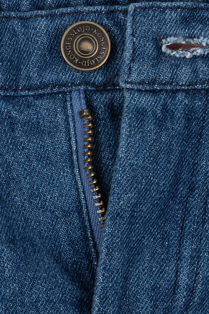 Chłopiec Konges Sløjd Jeansy flare dziecięce ELBA FLARE JEANS GOTS KS107385.9BY2 niebieski