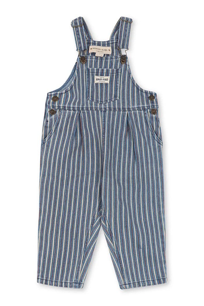 Konges Sløjd Ogrodniczki dziecięce MAGOT OVERALLS GOTS KS106131.9BY2 niebieski AW26