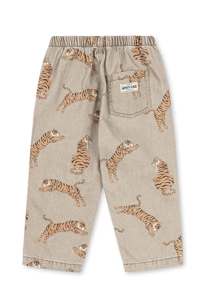 Konges Sløjd Jeansy straight dziecięce MAGOT PANTS GOTS KS106133.9BY2 brązowy AW26