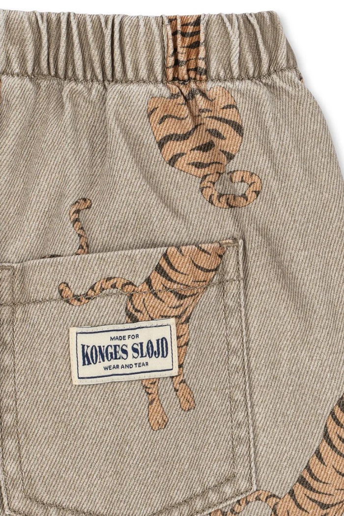 Chłopiec Konges Sløjd Jeansy straight dziecięce MAGOT PANTS GOTS KS106133.9BY2 brązowy