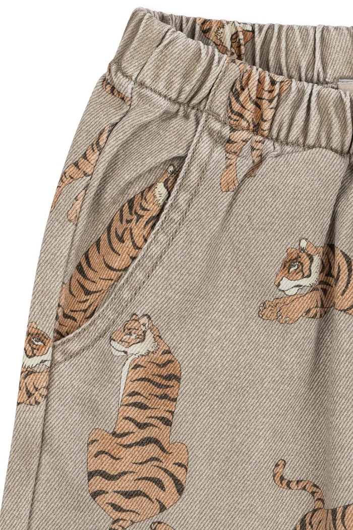 Jeansy straight dziecięce MAGOT PANTS GOTS Konges Sløjd KS106133.9BY2 brązowy