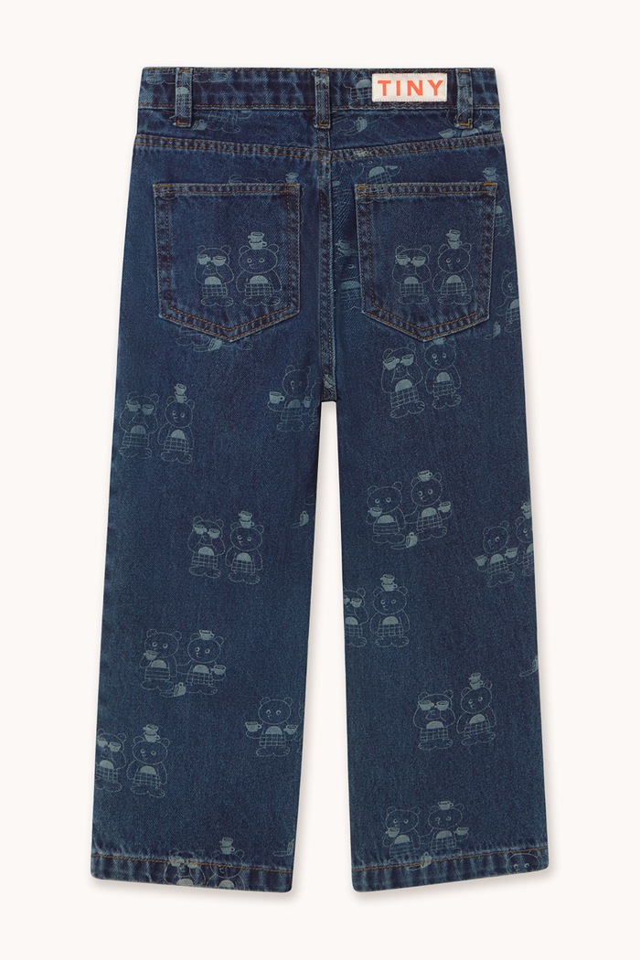 Chłopiec Tinycottons Jeansy straight dziecięce TINY TEA ROOM 2 STRAIGHT DENIM PANT AW26.195 granatowy