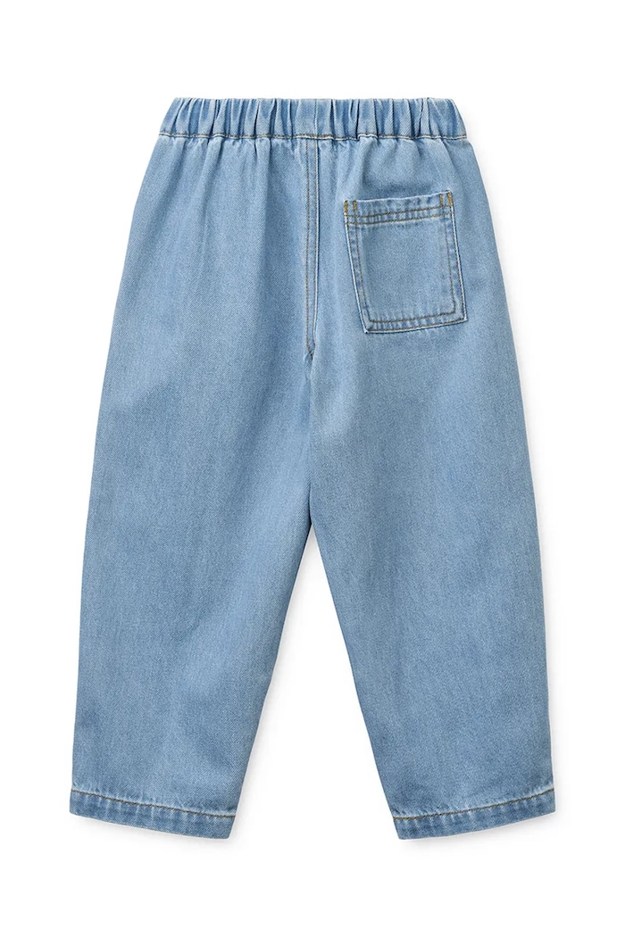 Chłopiec Liewood jeansy loose dziecięce Borris Light Placement Denim Pants LW20928.9BY2 niebieski