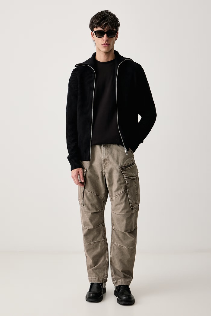 G-Star Jeansy loose męskie Rovic 3D Loose D26149.E844 beżowy AW26