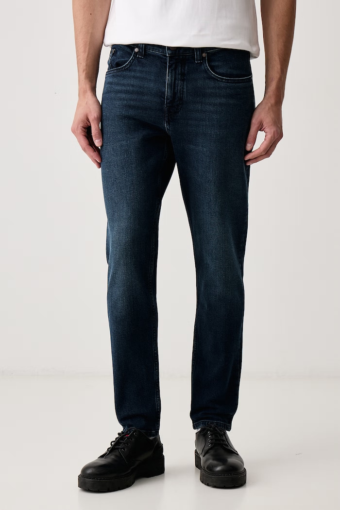 Marc O'Polo Jeansy slim taper męskie granatowy 5000007834