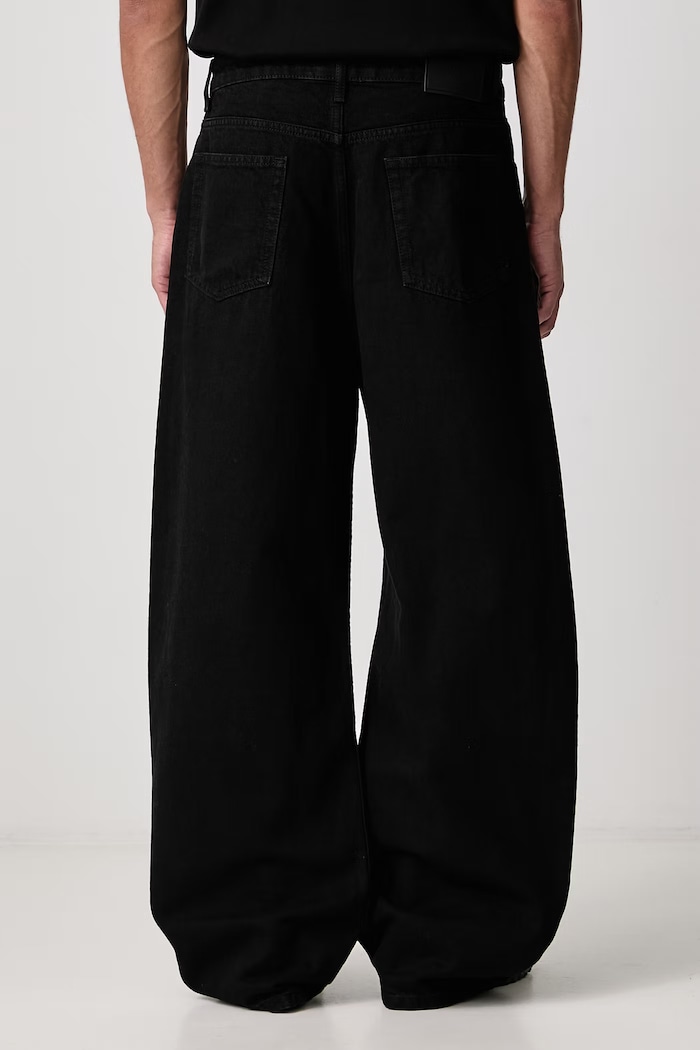 Odzież Represent Jeansy relaxed fit męskie MLM101206 czarny