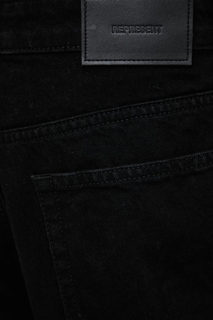 Jeansy relaxed fit męskie Represent czarny MLM101206