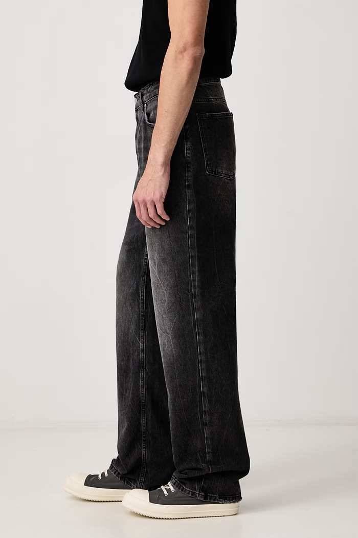 Jeansy straight męskie Represent MLM101097 szary
