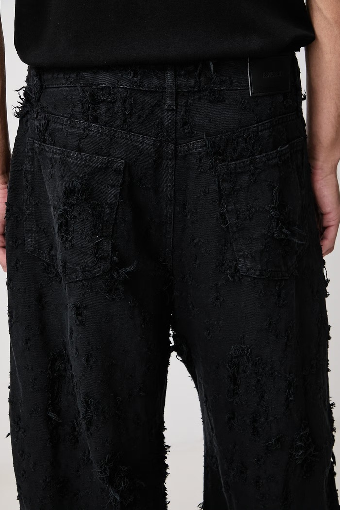 Jeansy relaxed fit męskie Represent czarny MLM100971