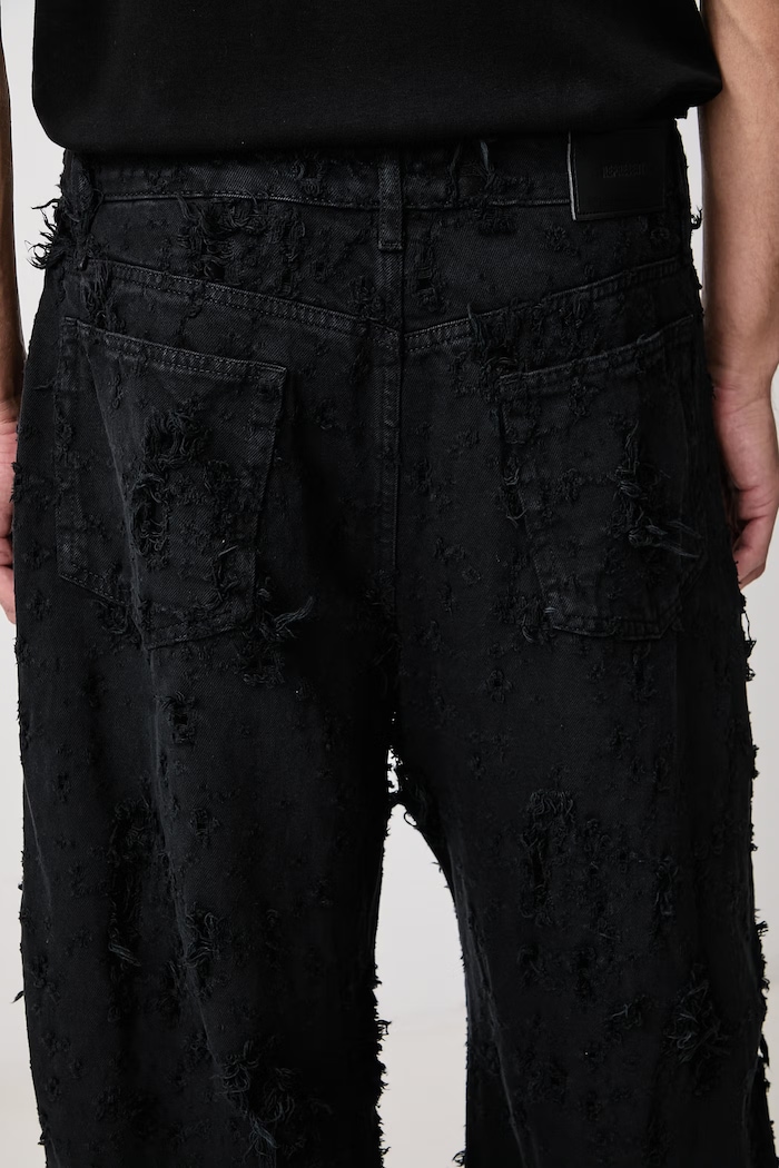 Jeansy relaxed fit męskie Represent czarny MLM100971