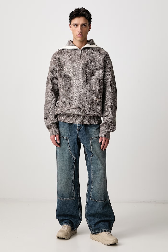 Represent Jeansy relaxed fit męskie MLM100970 niebieski AW26