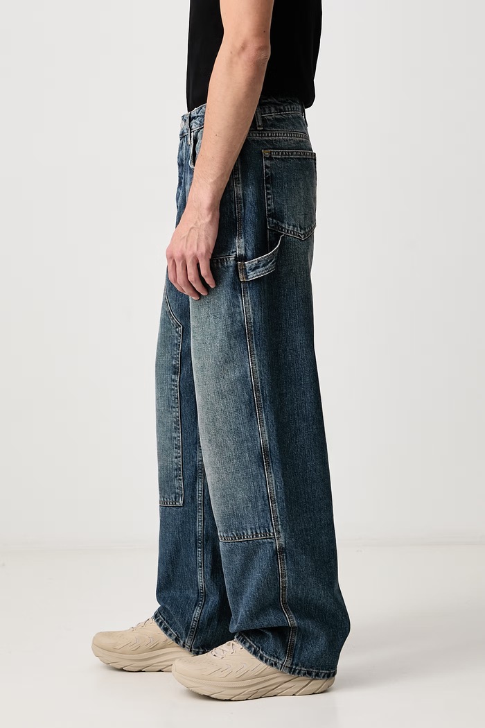 Jeansy relaxed fit męskie Represent MLM100970 niebieski