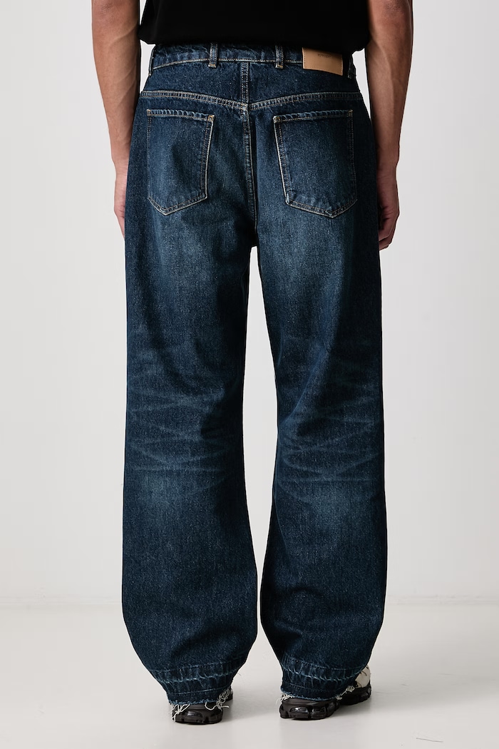 Odzież Represent Jeansy relaxed fit męskie MLM100571 niebieski