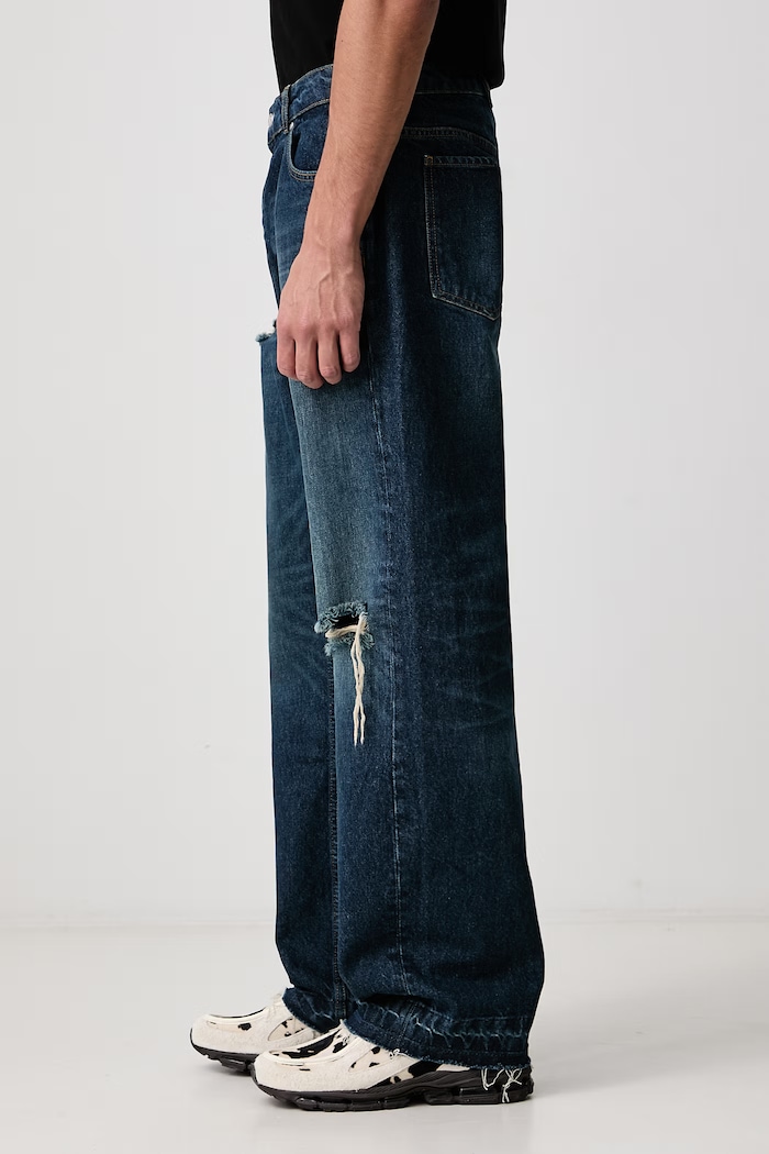 Jeansy relaxed fit męskie Represent MLM100571 niebieski