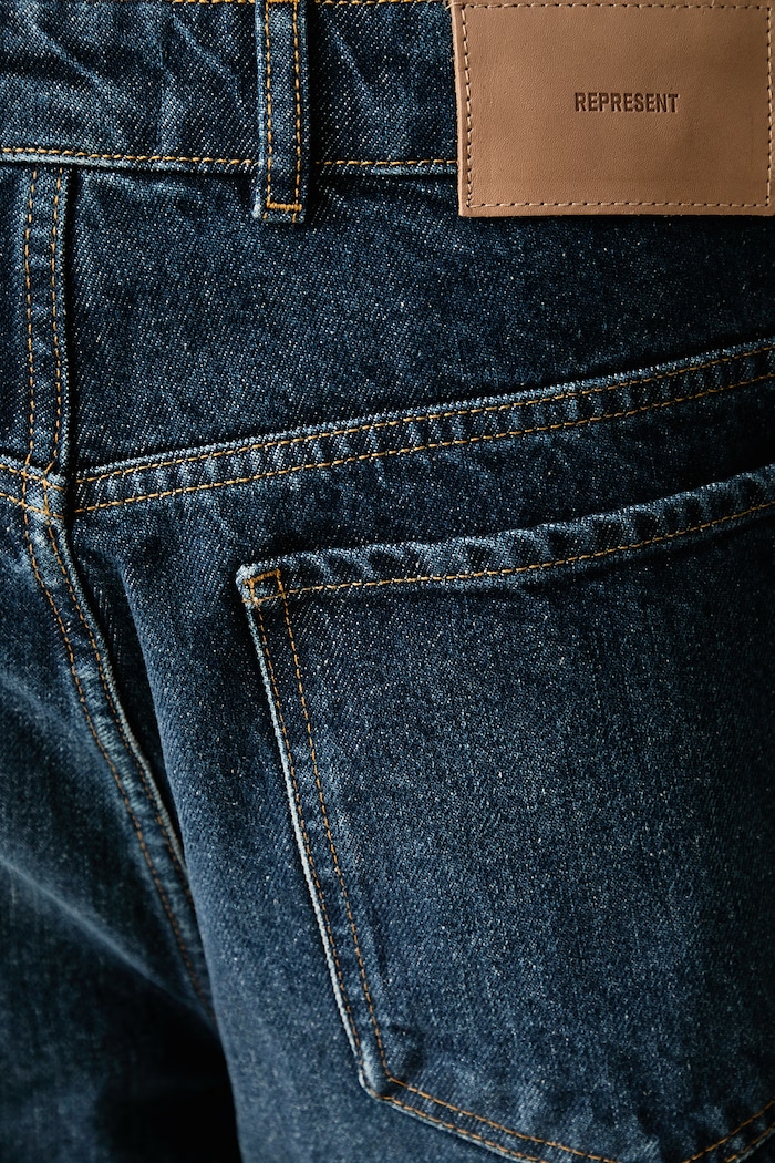 Jeansy relaxed fit męskie Represent niebieski MLM100571