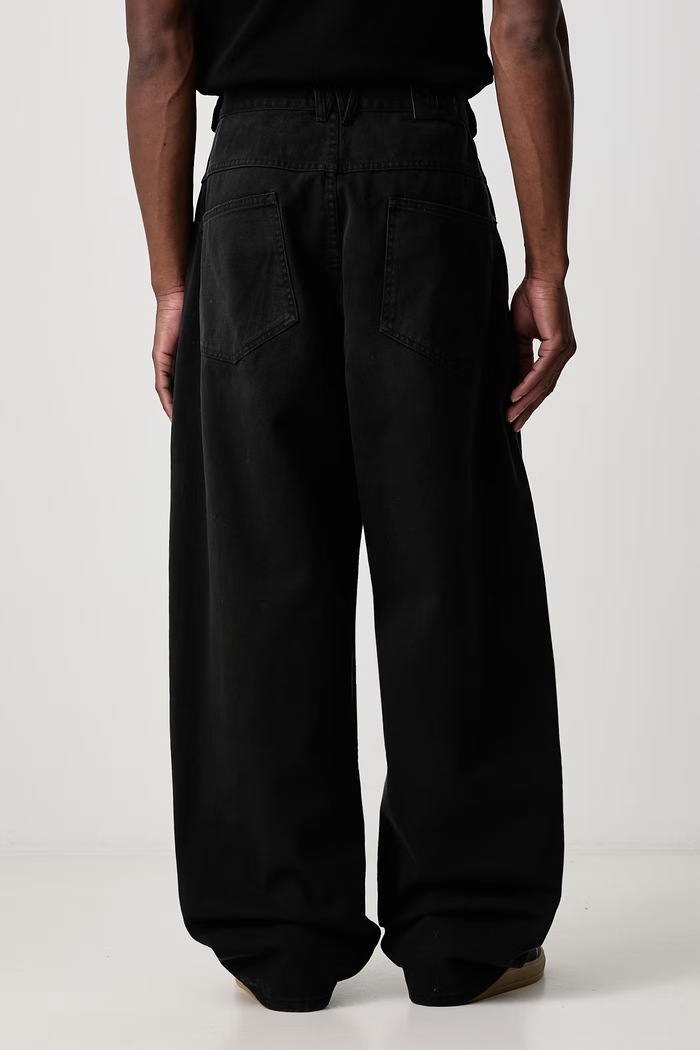 Îmbrăcăminte Willy Chavarria TRUE BAD BOY JEAN blugi relaxed fit pentru bărbați MMDPA001.052N negru