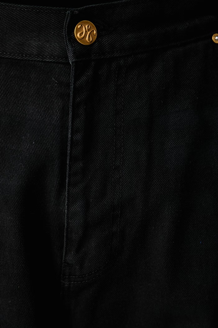 TRUE BAD BOY JEAN дънки relaxed fit мъжки Willy Chavarria черен MMDPA001.052N