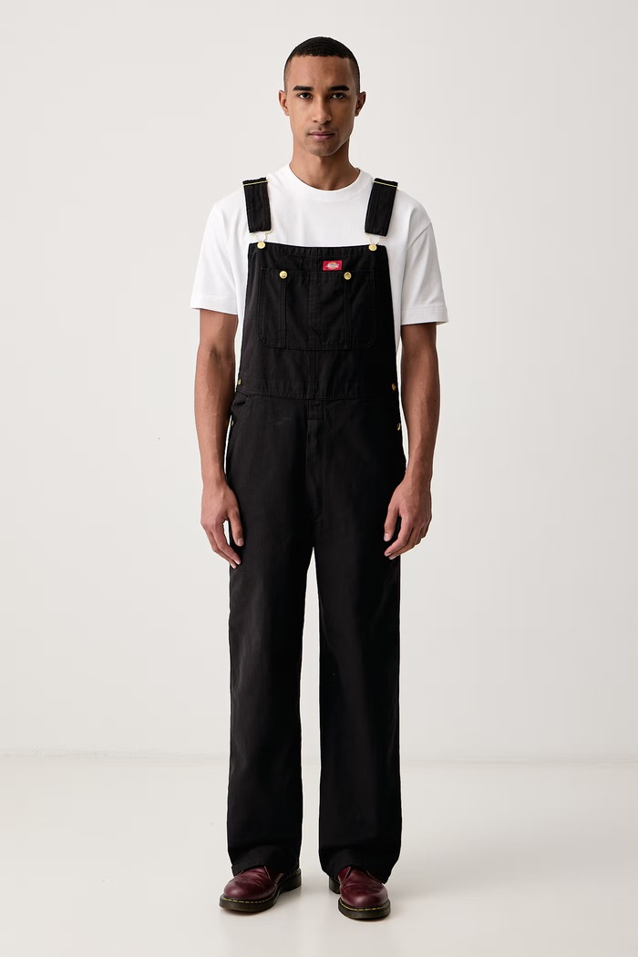 Dickies Ogrodniczki bawełniane męskie czarny DK0A4YL9RBK1