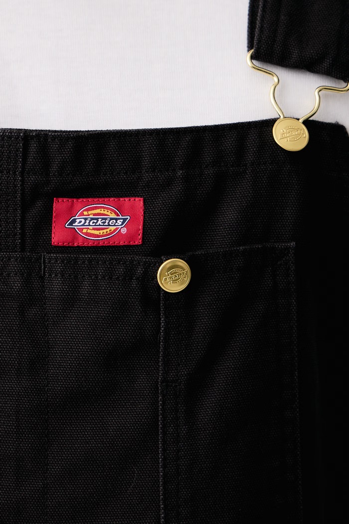 Ogrodniczki bawełniane męskie Dickies czarny DK0A4YL9RBK1
