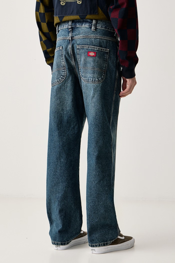 Odzież Dickies Jeansy relaxed fit męskie DK0A882AL891 niebieski
