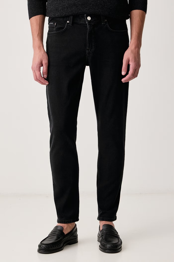 Marc O'Polo Jeansy slim taper męskie czarny 5000009734