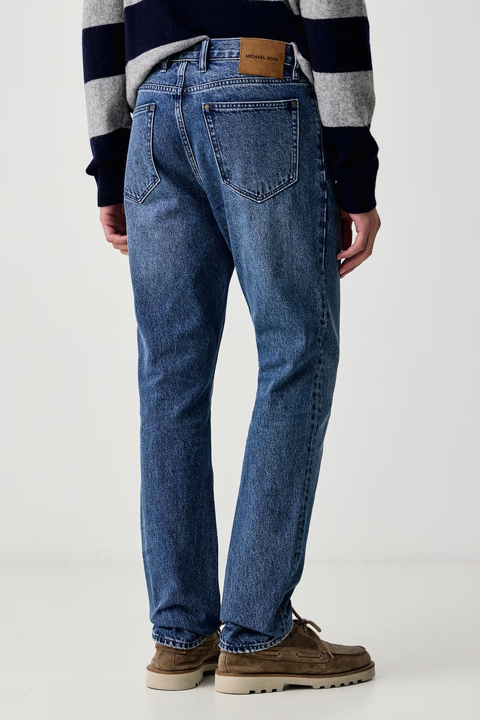 Odzież Michael Kors Jeansy slim fit męskie CF69A5GFAU niebieski