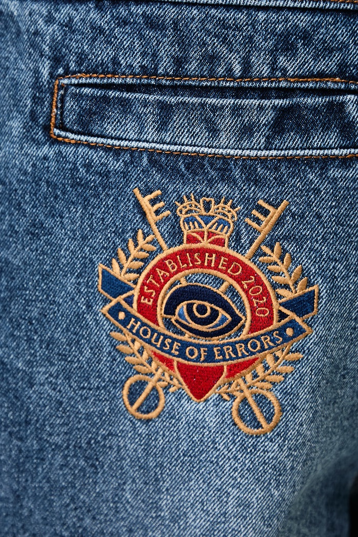 Crown jeansy relaxed fit męskie House of Errors niebieski HEFW26DP02012