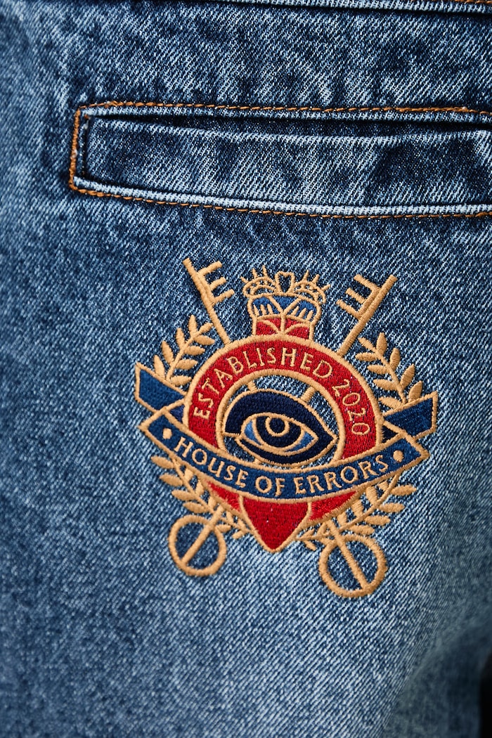 Crown jeansy relaxed fit męskie House of Errors niebieski HEFW26DP02012