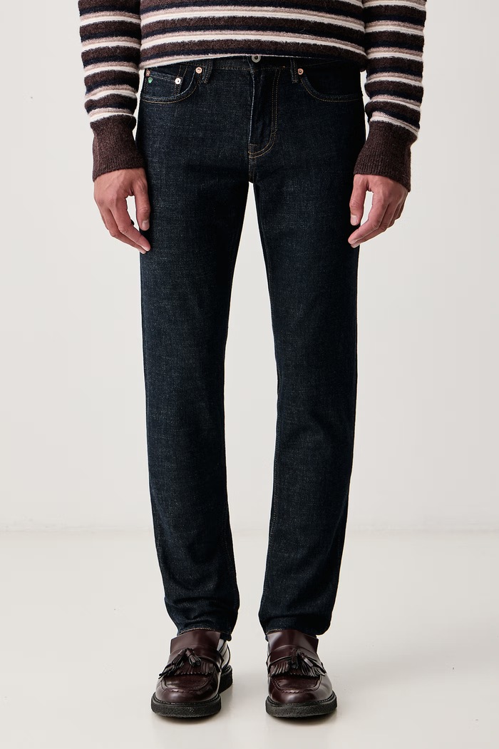 Lindbergh Jeansy straight męskie granatowy 60.025035