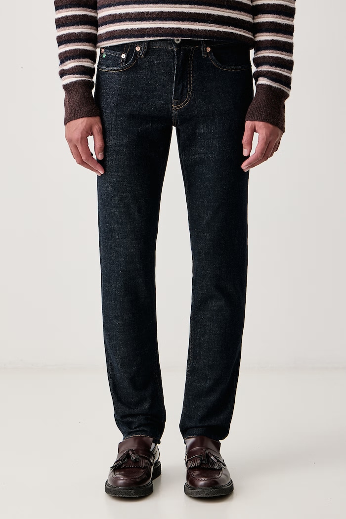 Lindbergh Jeansy straight męskie granatowy 60.025035