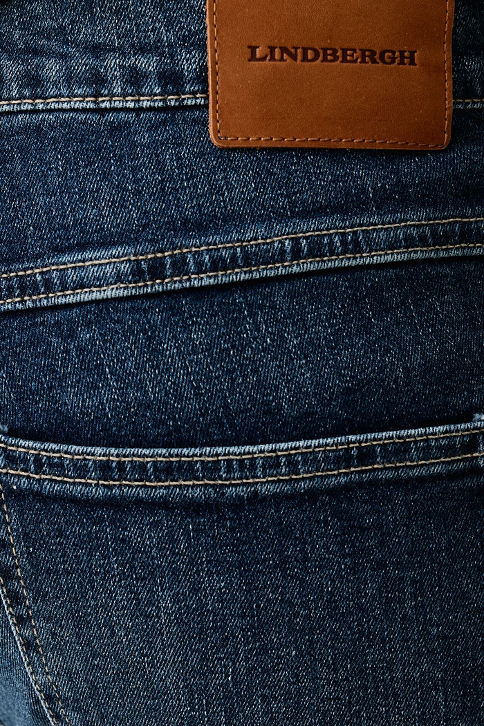 Jeansy slim fit męskie Lindbergh 30.020000CRB granatowy