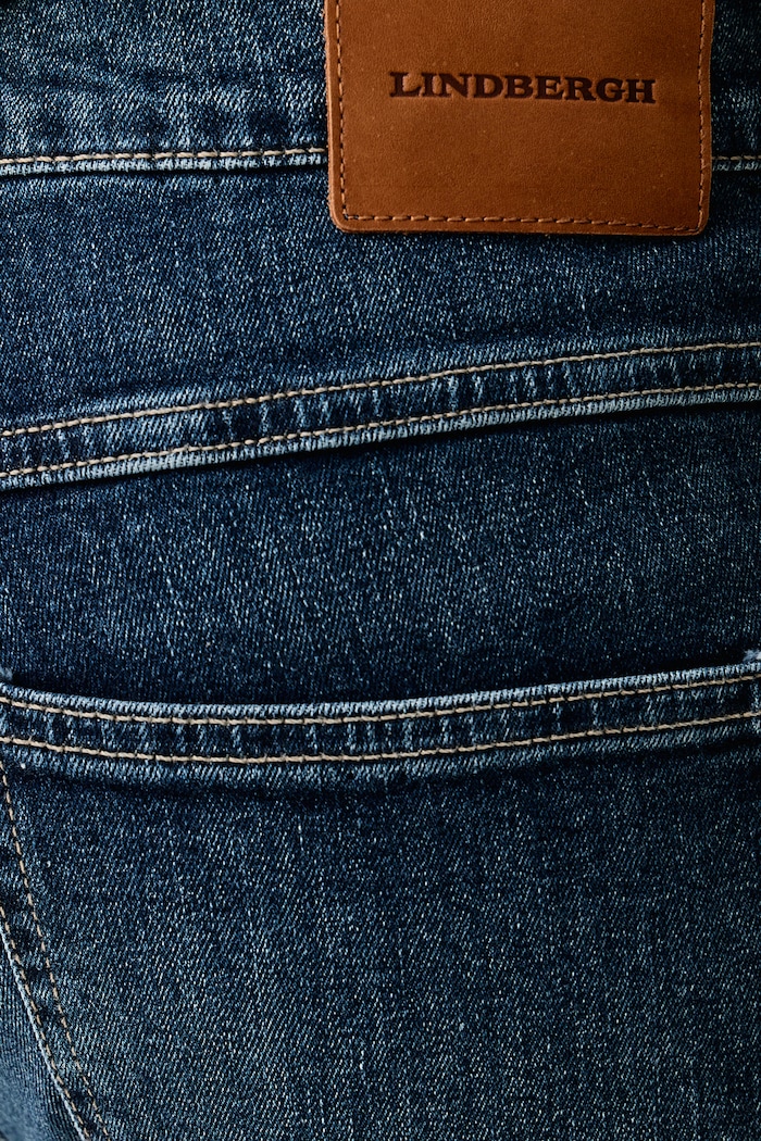 Jeansy slim fit męskie Lindbergh 30.020000CRB granatowy
