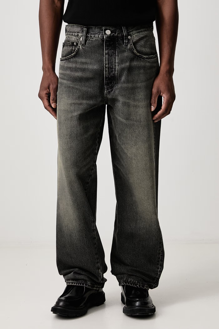Sunflower Jeansy straight męskie czarny 5202.S