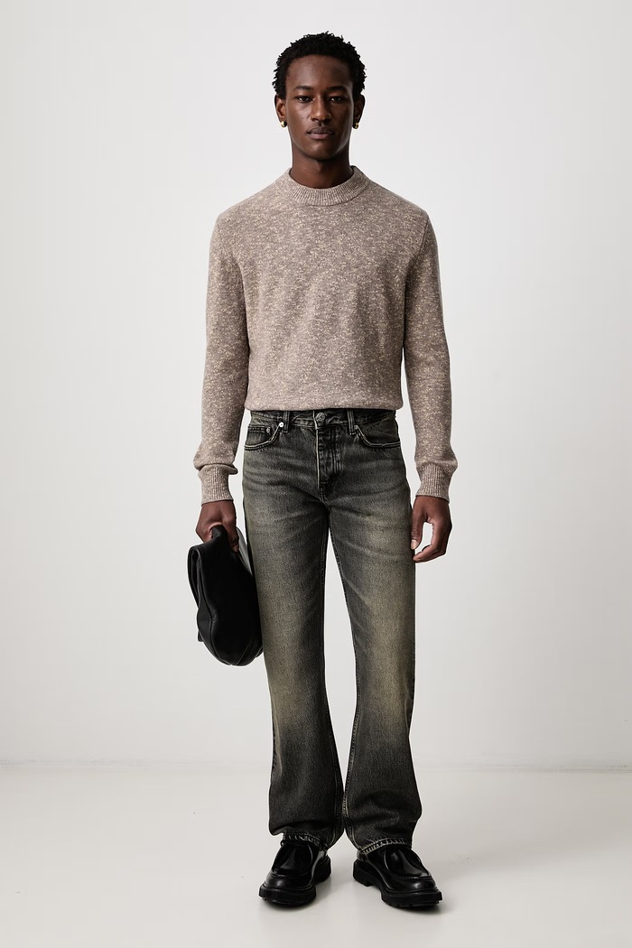 Sunflower Jeansy straight męskie 5202.1 czarny AW26