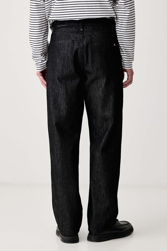 Odzież rag & bone Jeansy regular męskie RX3726F2RBW czarny