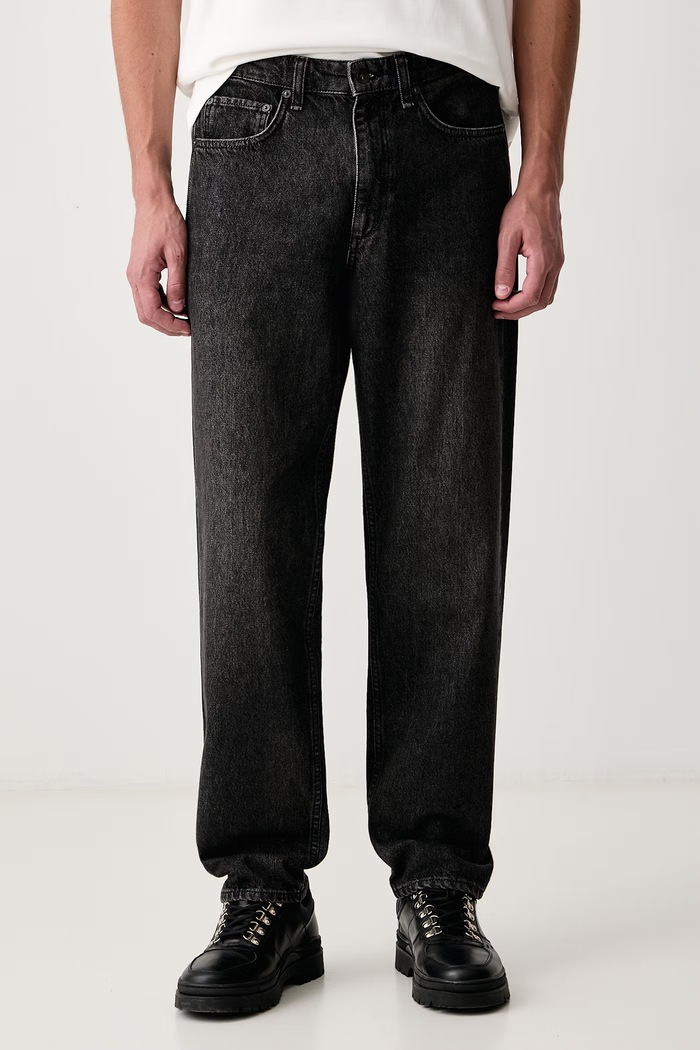 rag & bone Jeansy straight męskie czarny RX0426F2RLE