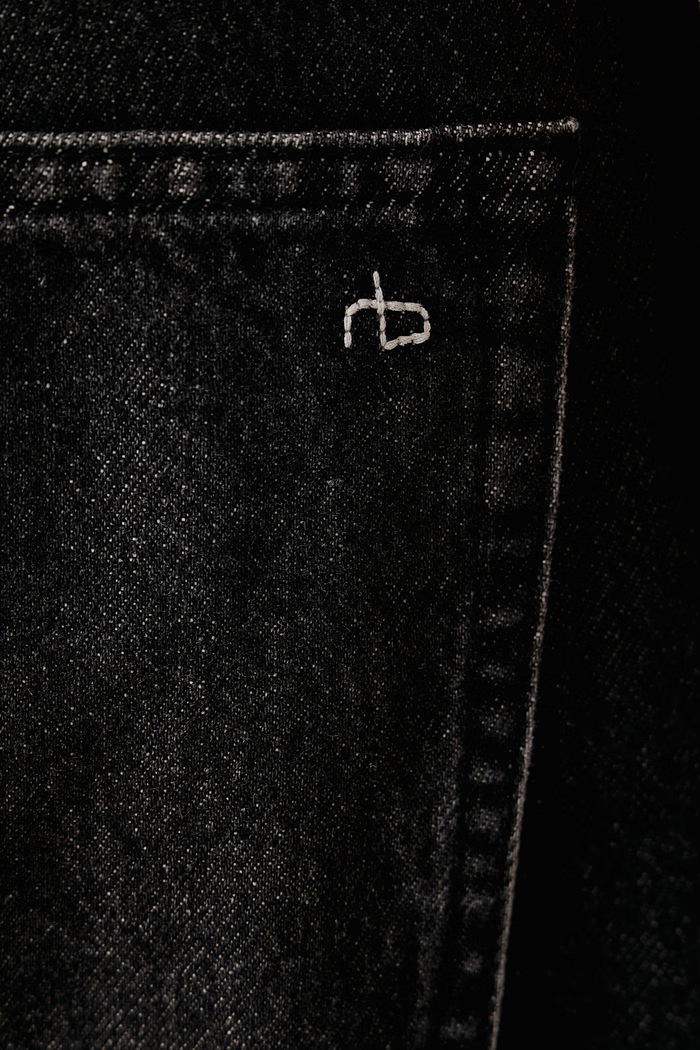 Jeansy straight męskie rag & bone RX0426F2RLE czarny