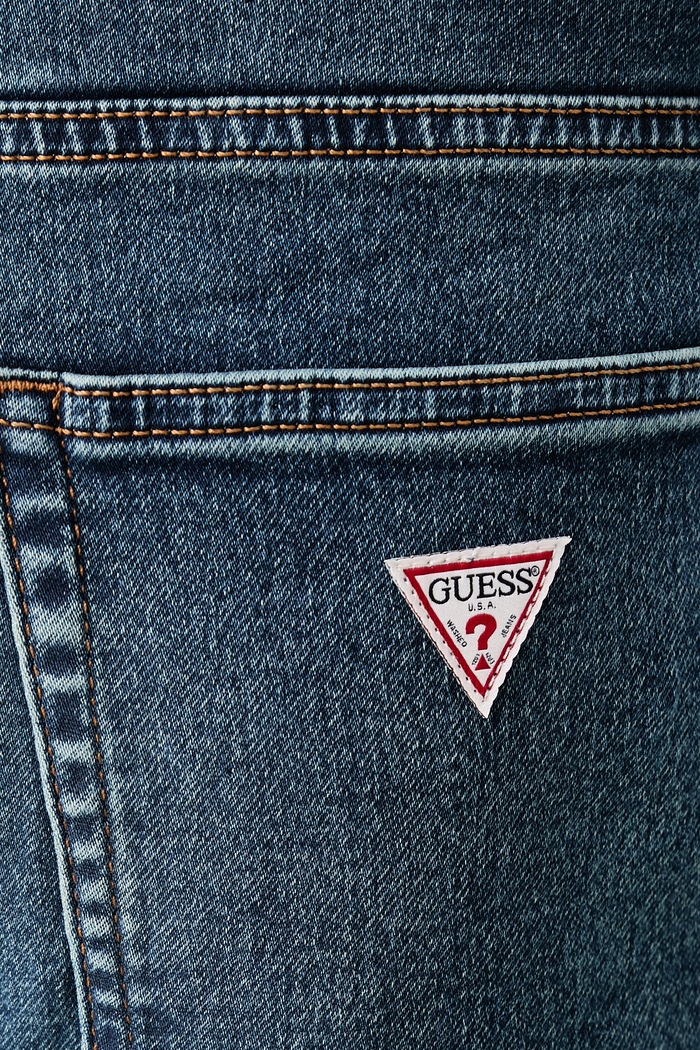 Jeansy tapered męskie Guess Jeans M6BA90.D2296 niebieski